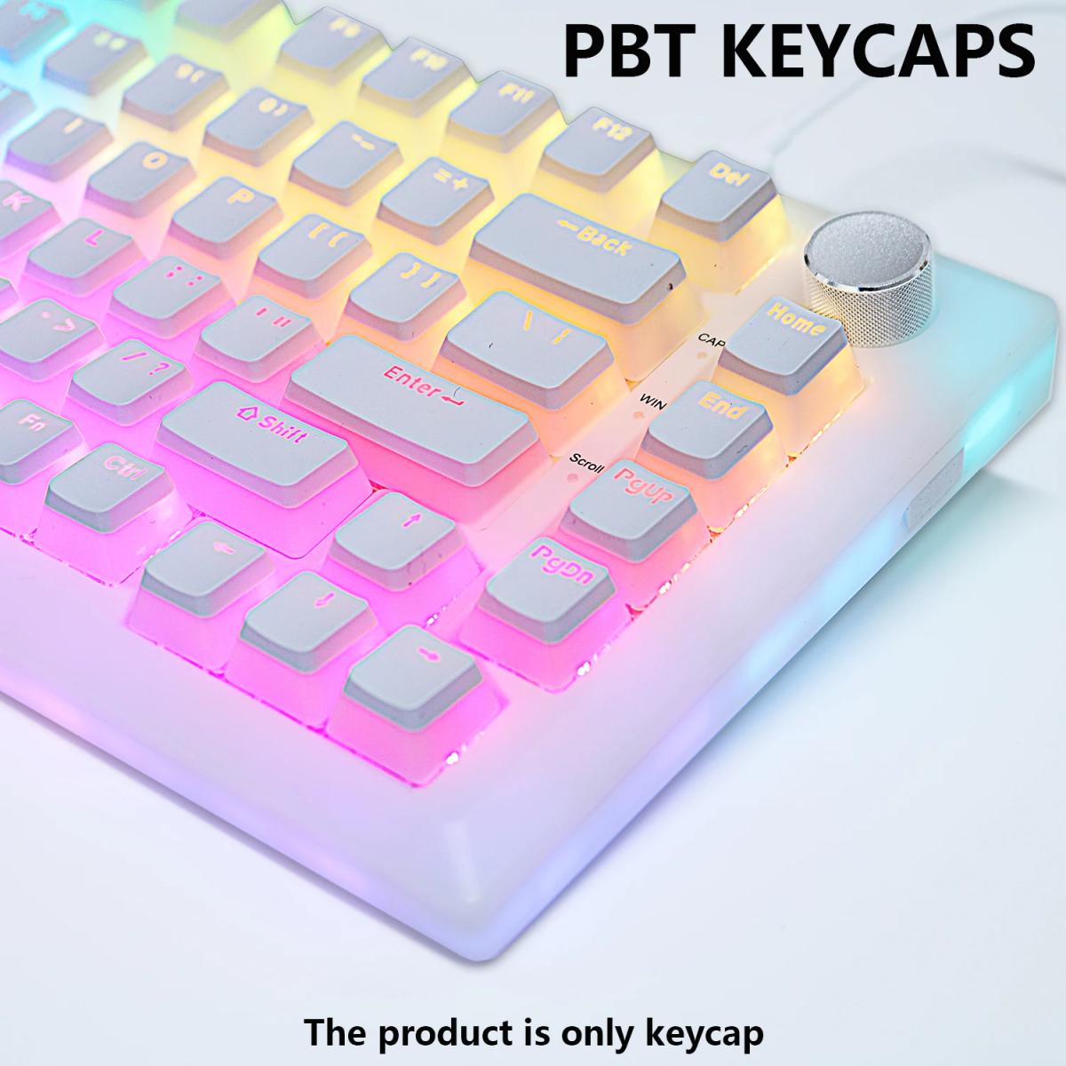 PBT Pudding Keycaps 129 keys Keycap OEM Profile Key cap For Mechanical Keyboard kit Mx Switch RGB backlit 87 104 Gamer Keyboards