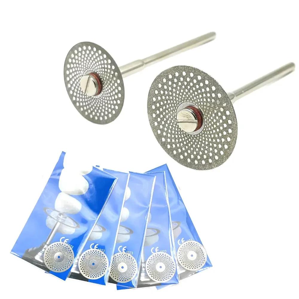 5pcs Dental Diamond Disc Disks Double Sided Grit Cutting Disc Tool Thickness Dental Lab C19/220