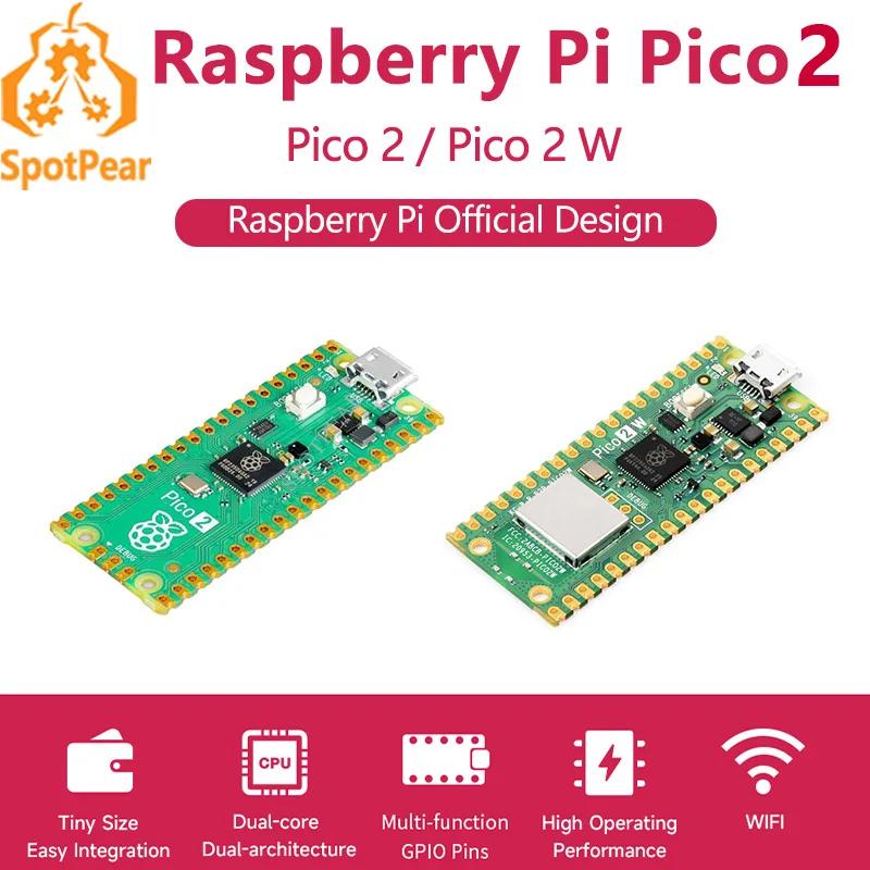 Raspberry Pi Pico 2 RP2350 Pico2 Optional Pico2W 2 W ARM Cortex-M33 And RISC-V Hazard3 520KByte 4MByte QSPI Flash