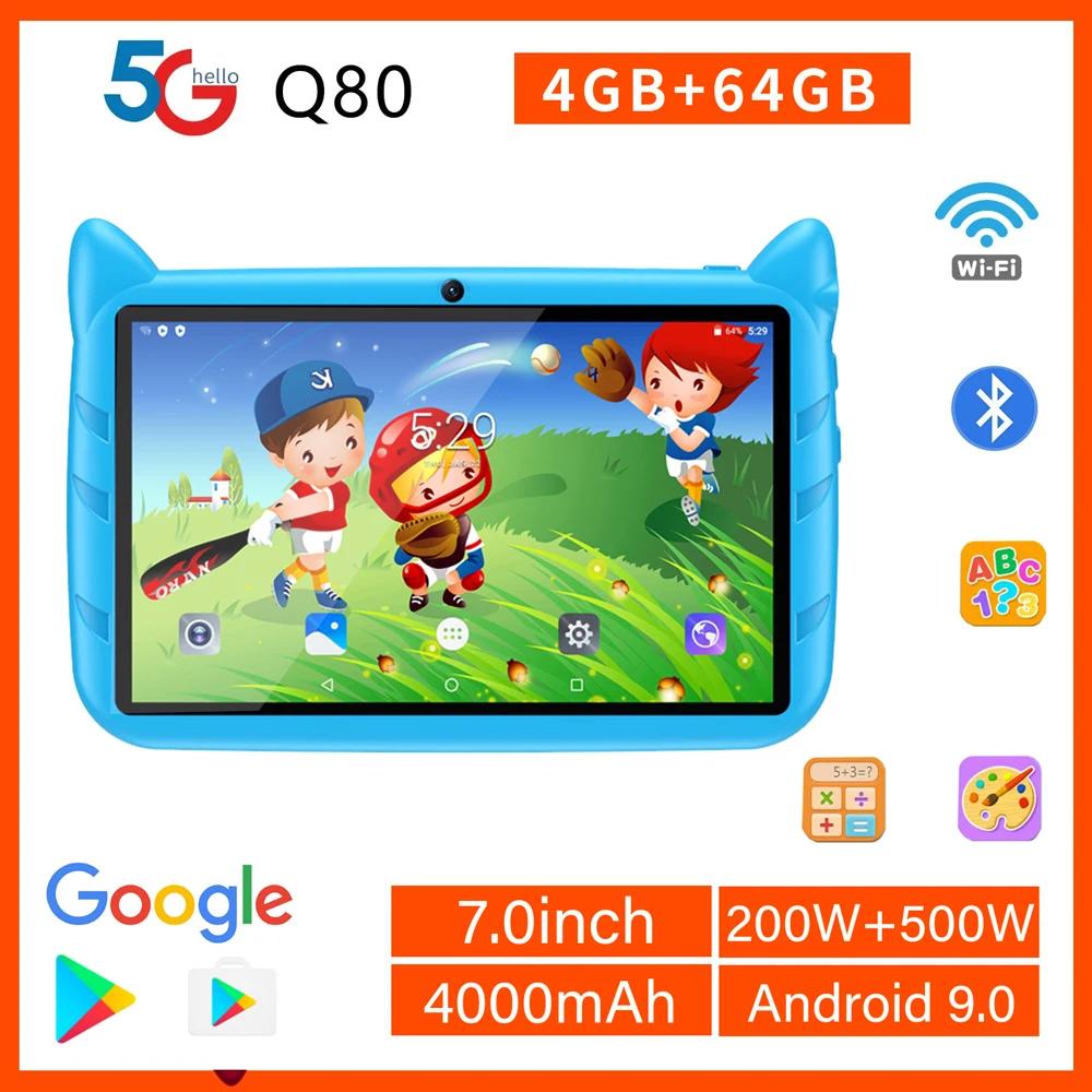 New 7 Inch Global Version 5G WiFi Kids Tablets Quad Core Android Learning Education Tablet PC 4GB RAM 64GB ROM Children's Gifts