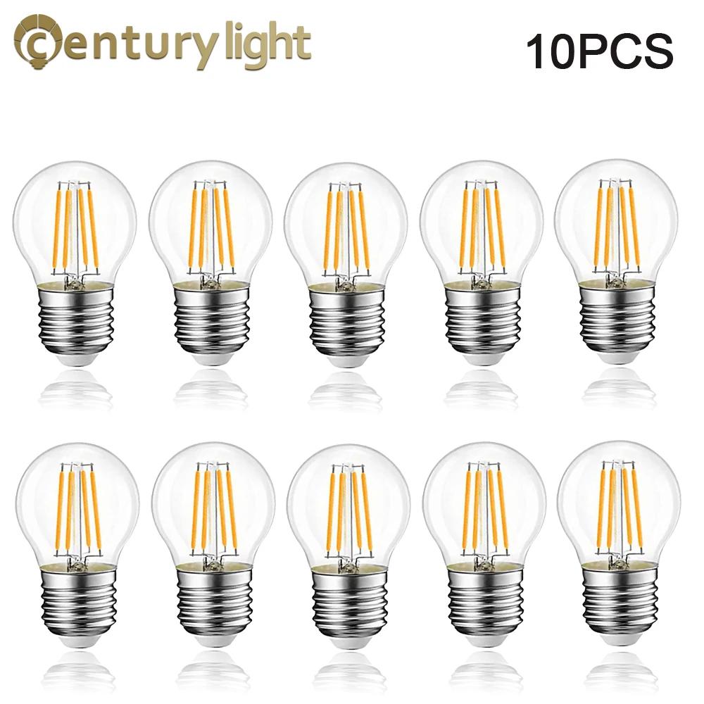 Retro Edison LED Globe Light Bulb G45 2W 4W 6W E27 2700K 6000K Led Filament Bulb 110V for Garden String Pendant Light Decoration