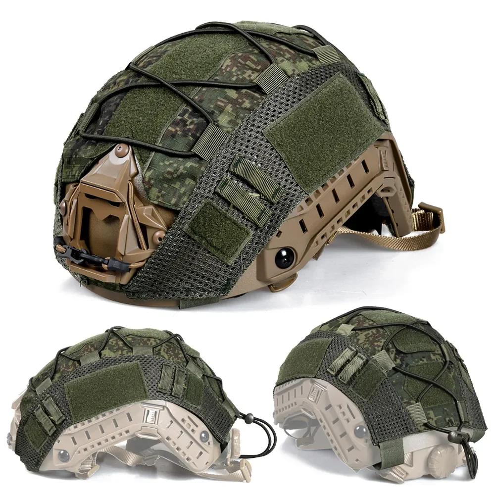 ​Tactical Helmet Cover for Fast MH PJ BJ OPS-Core Helmet Airsoft Paintball High-cut Helmet Cover camo with Elastic Cord