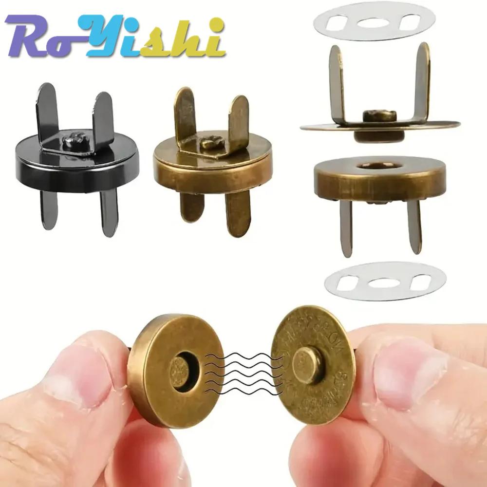 10 Pcs/Pack 14-18MM Magnetic Snap Fasteners Clasps Buttons Handbag Purse Wallet Craft Bags Parts Accessories