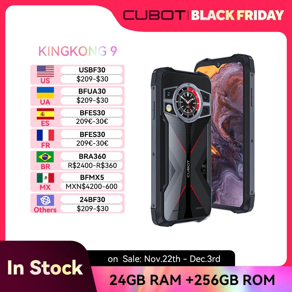 Cubot KingKong 9, Helio G99, 120Hz 6.583-Inch Screen, IP68 Waterproof Rugged, 24GB RAM(12GB+12GB), 256GB ROM, 100MP Camera, NFC