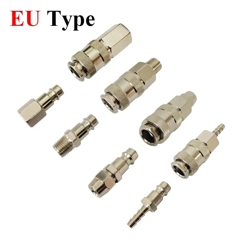 EU European Standard For Air Hose Fittings Coupling Compressor Accessories Pneumatic Quick Connector Release Fitting