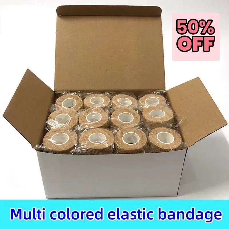 10 Rolls Athletic Wrap Tape Self Adhesive Elastic Bandage Elastoplast Sports Protector Knee Finger Shoulder Tattoo Accessories