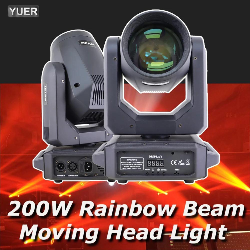 LED Moving Head Light 200W Beam+Spot+18 Rotating Prisms+Rainbow 12 Gobo 8 Color Effect Dj Dmx Stage Light Effect Light Disco Bar