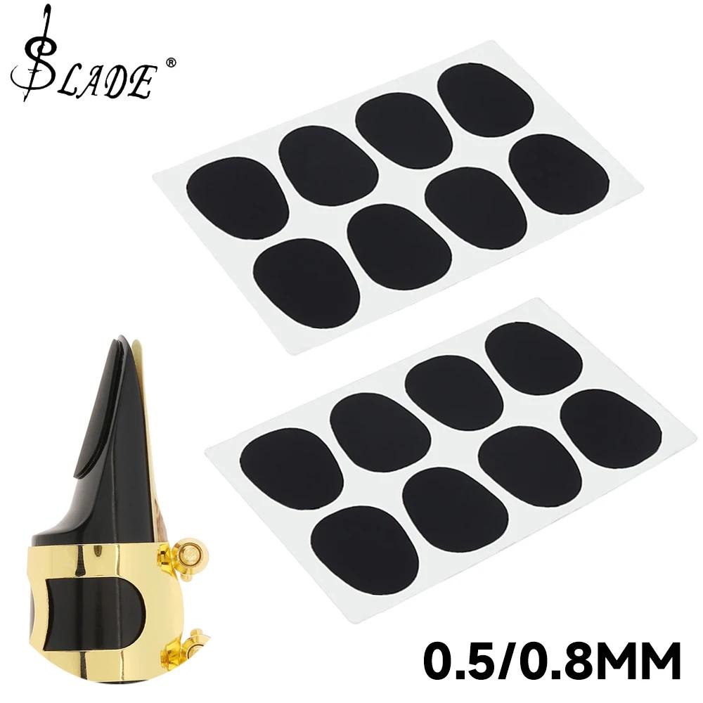 SLADE 8pcs / 16pcs Standard 0.8mm Alto Tenor Saxophone Mouthpiece Cushions Pads Woodwind Musical Instruments Parts Accessories