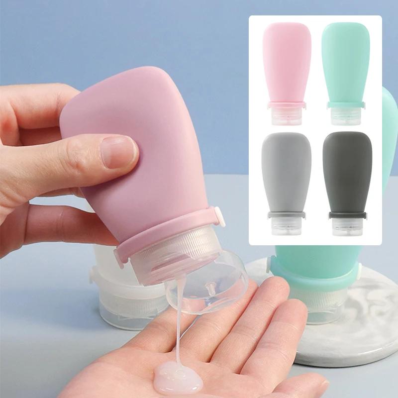 Portable Silicone Travel Bottle Cosmetic Storage Refillable Lotion Bottle Leakproof Shampoo Container Squeeze Tube Empty Bottle