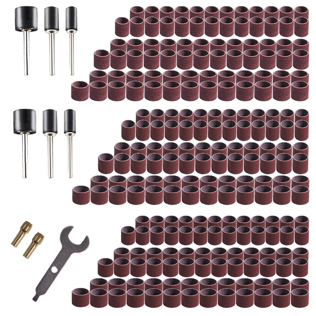 98pcs Rotary Tool  Sanding Drums  Sanders Bands Bits Kit  Accessories  For Dremel Drill Nail Woodworking