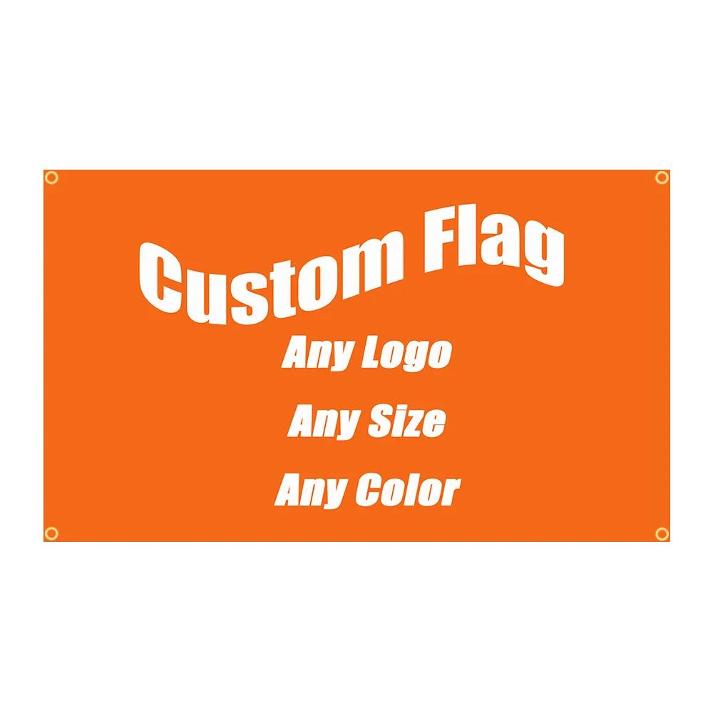 90x150cm Professional Custom Car Motorcycle Team or Conpany Logo Flag Polyester Printed Decoration Banner Tapestry