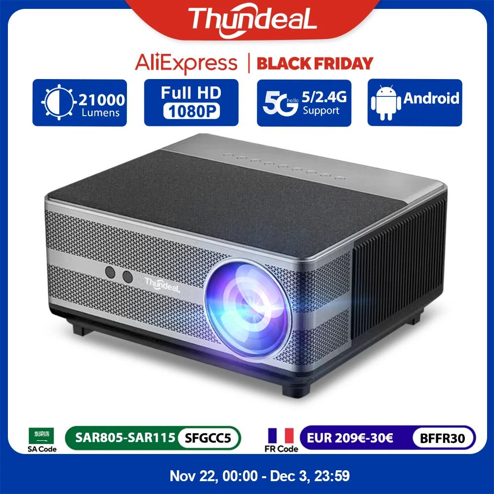 ThundeaL TD98 1080P Full HD Projector LED 4K WiFi Android Projector Auto Focus TD98W PK DLP 3D Video Smart Home Theater Beamer