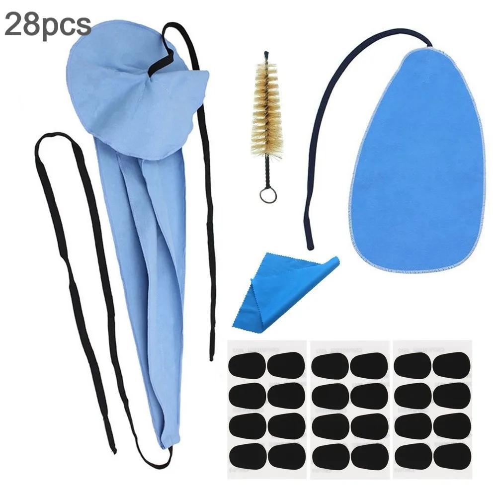 28 / 36pcs Saxophone Clarinet Cleaning Tools Kit with Mouthpiece Cushions, Inner Chamber Cleaning Cloth , Mouthpiece Brush