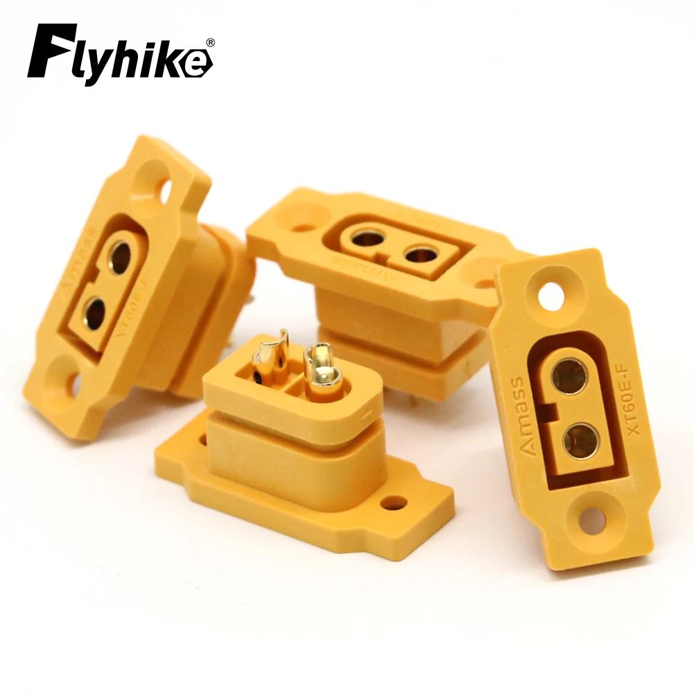 1/2/5/10pcs Amass XT60E-F Female Plug Battery Connecting Adapter Large Current Gold/Brass Ni Plated Power Connector for RC Model