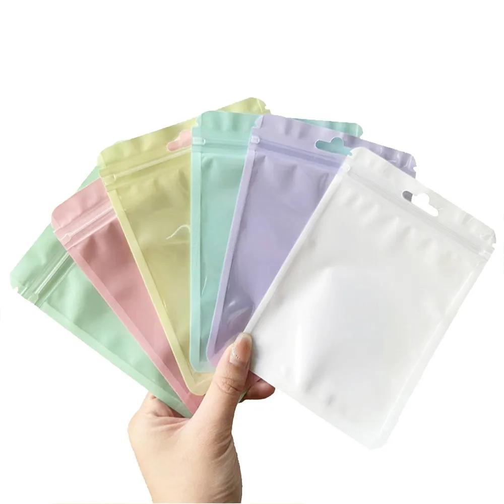 50pcs Cute Resealable Bag Foil Zipper Pouch For Jewelry Product Storage Organization Small Business Packaging Supplies Wholesale