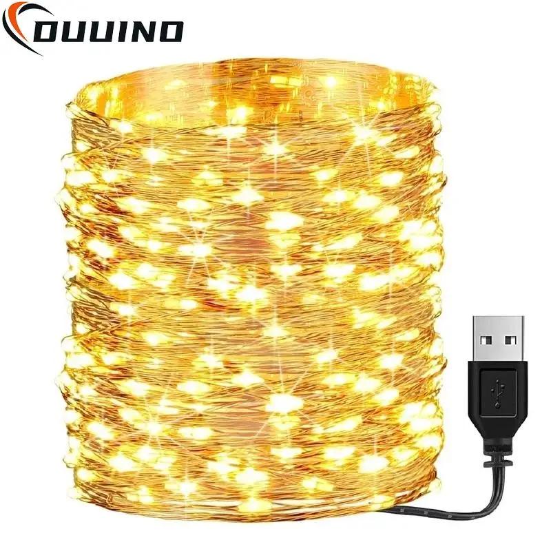 Waterproof USB/Battery LED String Light 5M 10M Copper Wire Fairy Garland Light Lamp for Christmas Wedding Party Holiday Lighting