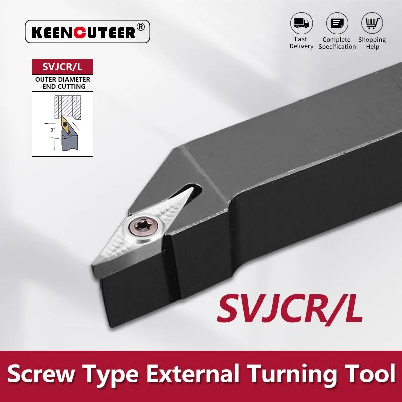 SVJCR1212 SVJCR1616 SVJCR2020 SVJCR2525 External Turning Tool SVJCR SVJCL Lathe Bar Turning Holder CNC Cutter Bar