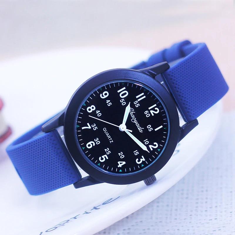 Children Boys Girls 60 Minute Scale Quartz Wristwatches Junior High And Elementary School Students Exam Watches Silicone Strap