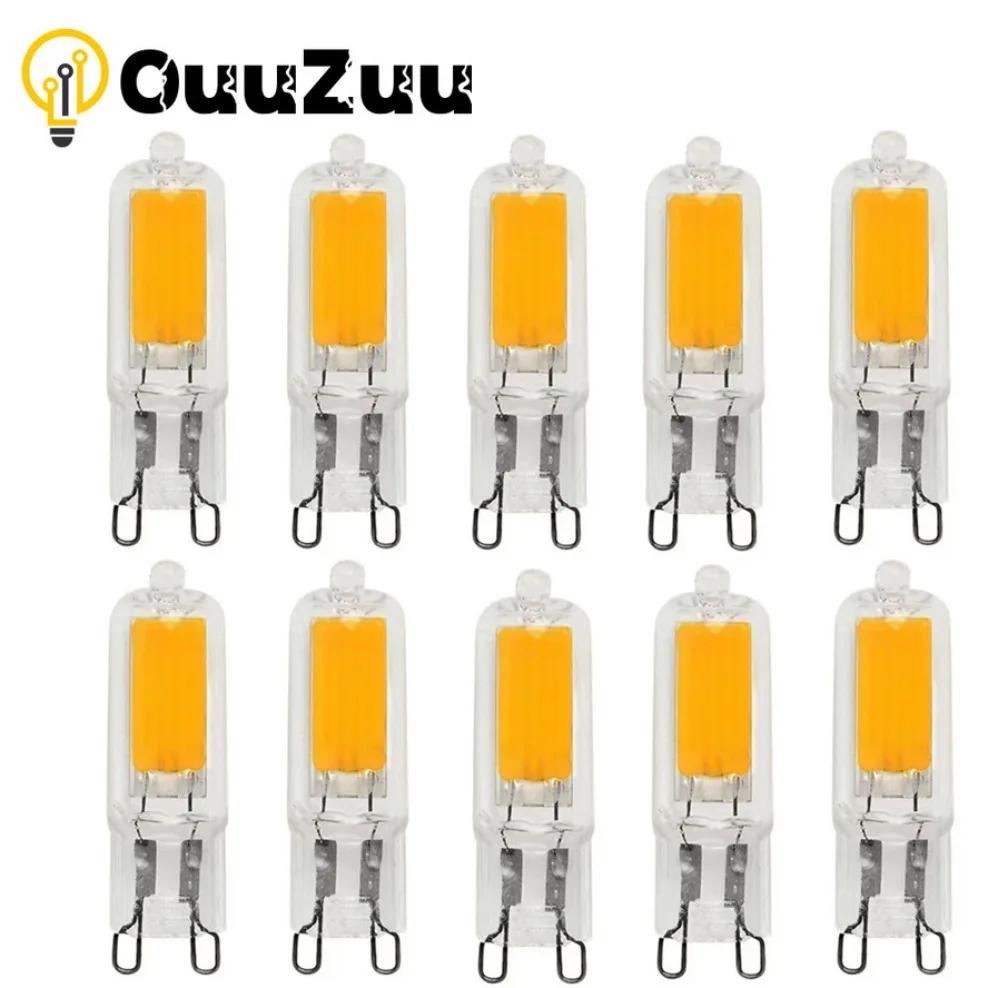 Super Bright G9 LED Light Bulb 7W 9W 12W 15W AC DC 12V 220V Glass Lamp Constant Power Light LED Lighting G9 COB Bulbs