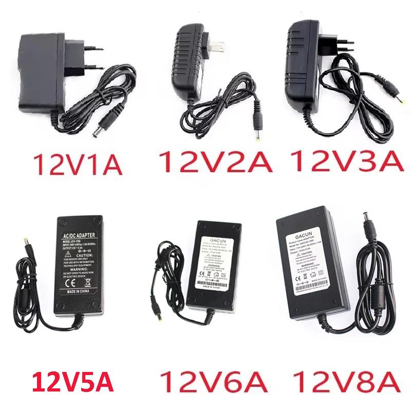 AC DC 5V 6V 8V 9V 10V 12V 13V 14V 15V 24V Power Supply Adapter 1A 2A 3A 5A 6A 8A 220V To 12V Universal Charger For LED Driver