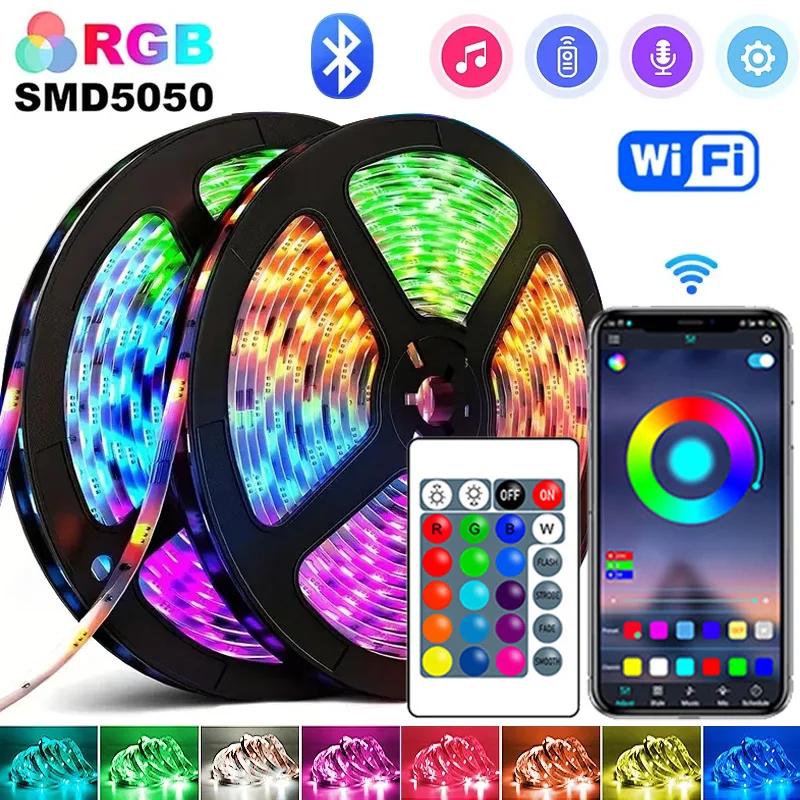 Led Strip Light 15 Meters Led Lights Room Decor 5050 5 Volt Rgb Ribbon Usb Led Tape Colorful Children Into The Room