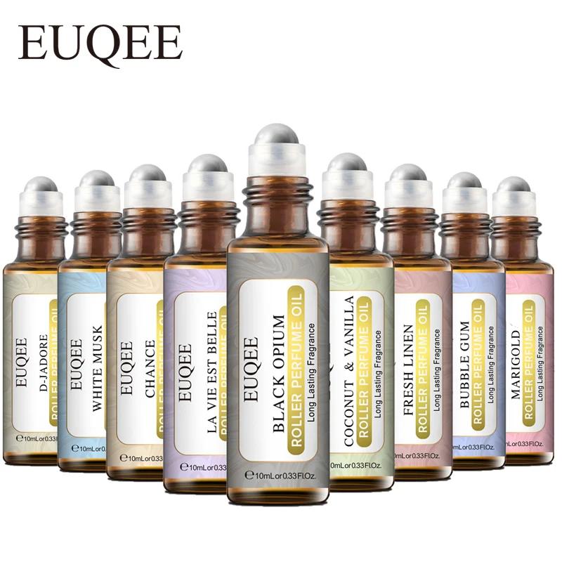 EUQEE 10ml Roller Smear Fragrance Oil For Women Fresh Line Coconut Vanilla Angel for Aromatherapy,Diy Soap,Candle making