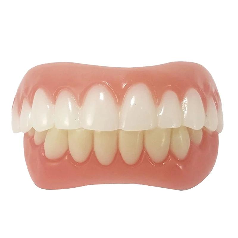 1Pc Upper/Lower False Tooth Cover Perfect  Veneers Comfort Fake Teeth Instant Smile Teeth